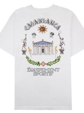 🌊Casablanca Equipment Sportif Graphic Short Sleeve Tee - White🌊